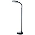 Bedford Home Bedford Home 72A-0890 Sunlight Floor Lamp; 5 ft. - Black 72A-0890